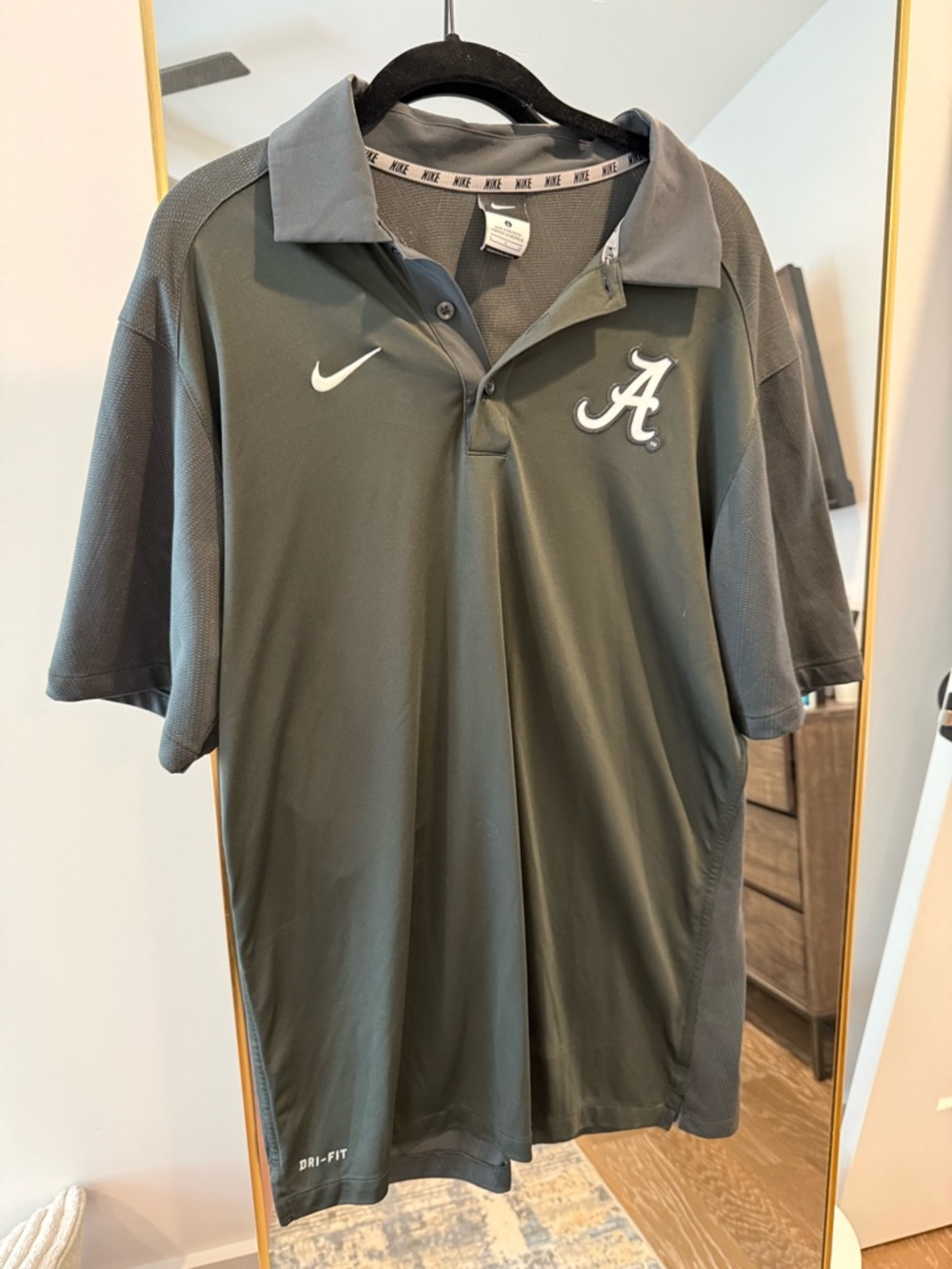 Nike Alabama Gray Performance Polo